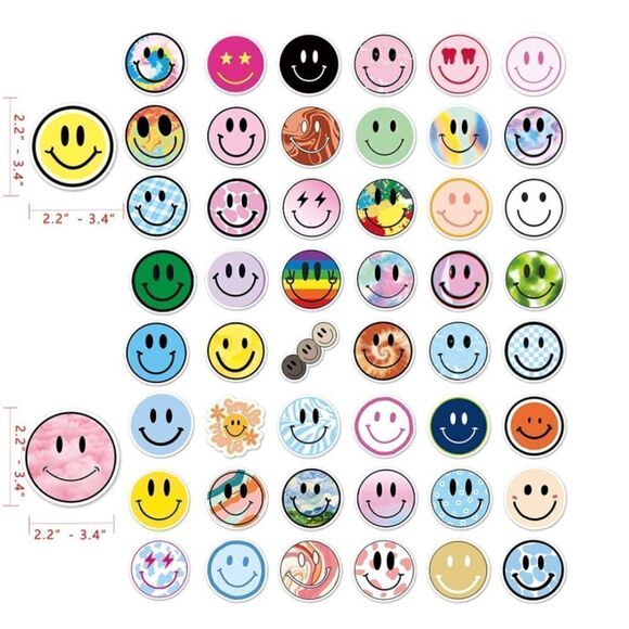 50pc Vinyl Sticker Set - Picture 2 of 3